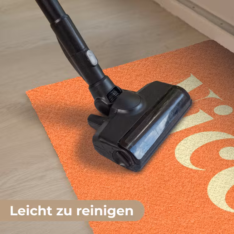Oranje - Gebroken wit - Nice Deurmat klein -reinigen_DE