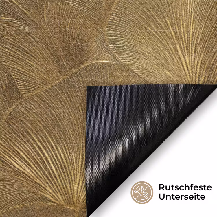Organisch - Lijnen - Goud Deurmat klein 898 -antislip_DE