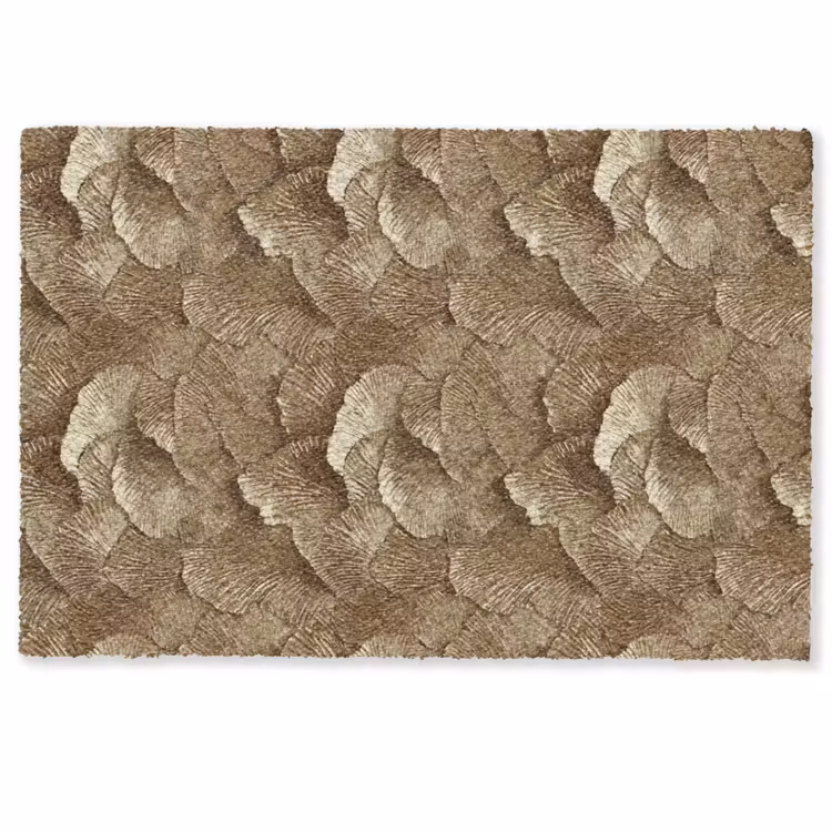Organisch - Patroon - Bladeren - Goud Deurmat klein 898 -zkaufland3d