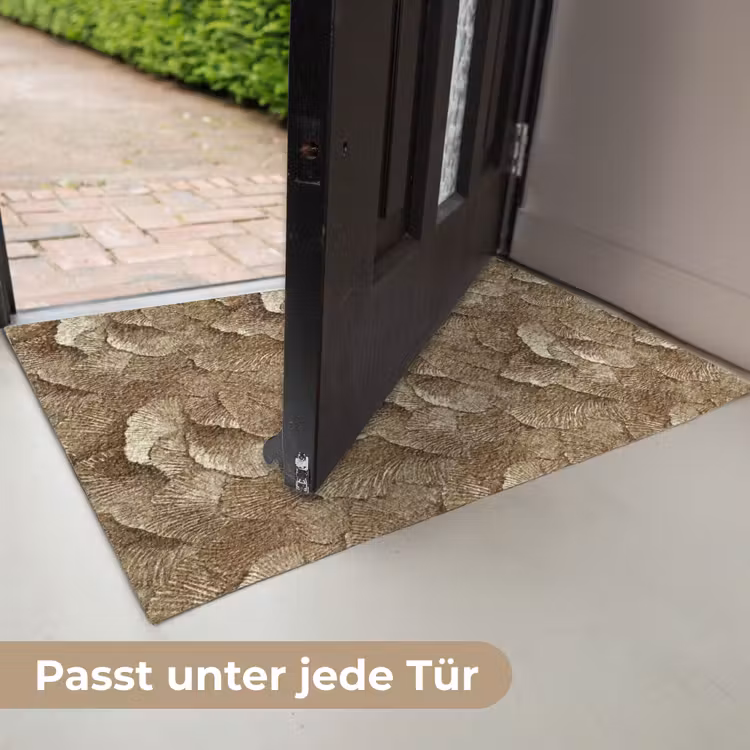 Organisch - Patroon - Bladeren - Goud Deurmat klein 898 -USP_DE
