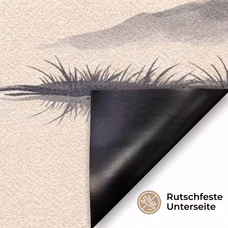 Oosters - Kraanvogels - Landschap Deurmat klein -antislip_DE
