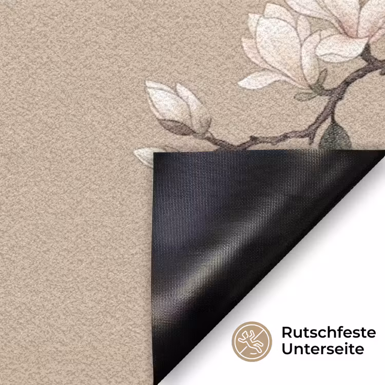 Oosters - Vogels - Beige Deurmat klein -antislip_DE