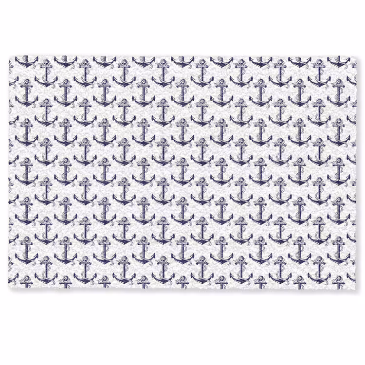 Oceaan - Anker - Blauw - Wit Deurmat klein 898 -zkaufland3d