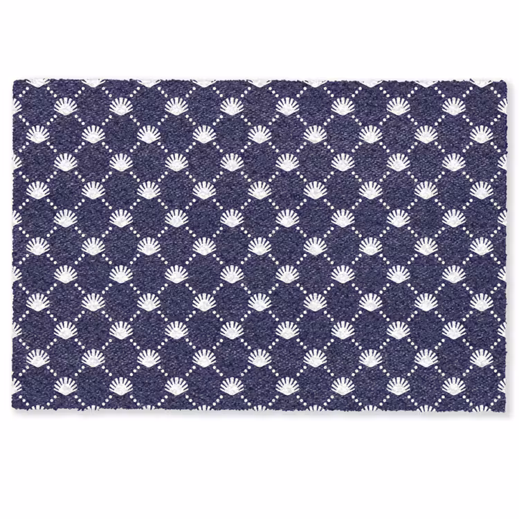 Oceaan - Schelp - Blauw - Wit Deurmat klein 898 -zkaufland3d