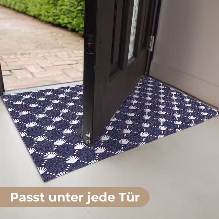 Oceaan - Schelp - Blauw - Wit Deurmat klein 898 -USP_DE