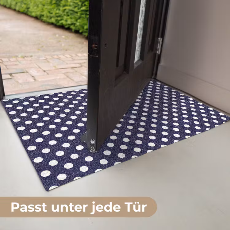 Oceaan - Stippen - Blauw - Wit Deurmat klein 898 -USP_DE