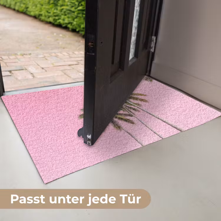 Palmboom - Tropisch - Pink Deurmat klein -USP_DE