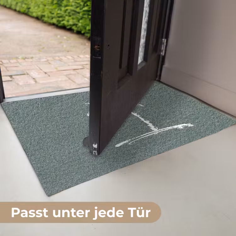 Palmboom - Wit - Groen - Tropisch Deurmat klein -USP_DE