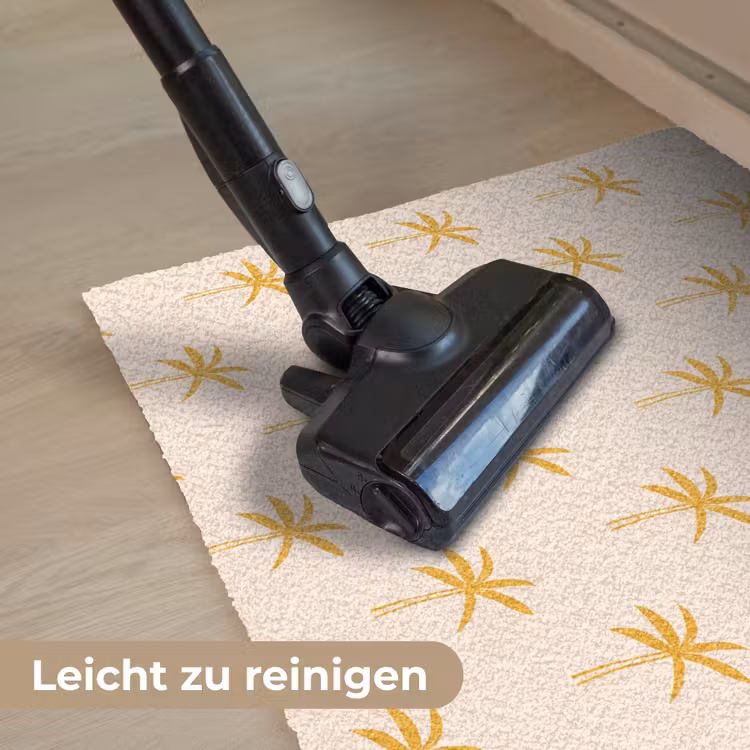 Palmbomen - Beige - Oranje - Patroon - Zomer Deurmat klein -reinigen_DE