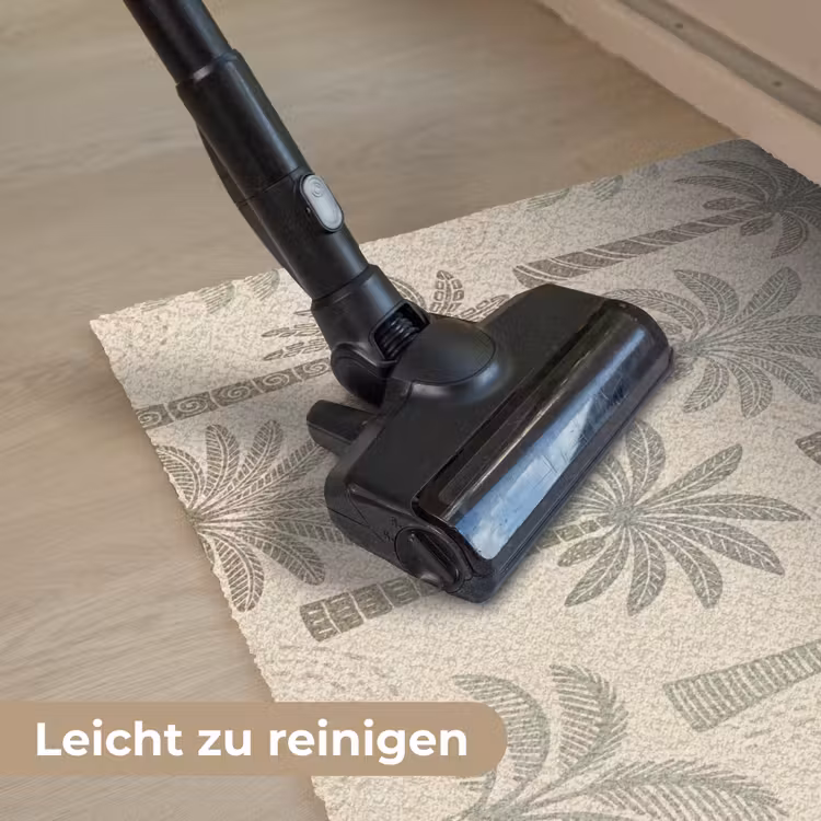 Palmbomen - Patroon - Tropisch - Beige Deurmat klein -reinigen_DE