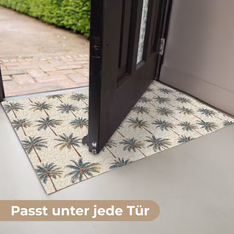 Palmbomen - Tropisch - Groen Deurmat klein 898 -USP_DE