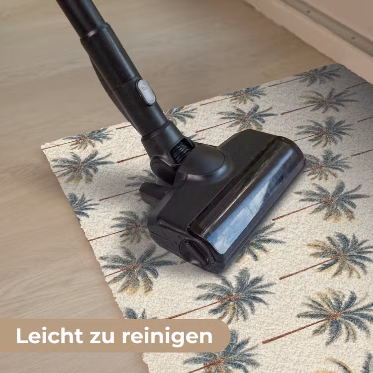 Palmbomen - Tropisch - Groen Deurmat klein 898 -reinigen_DE