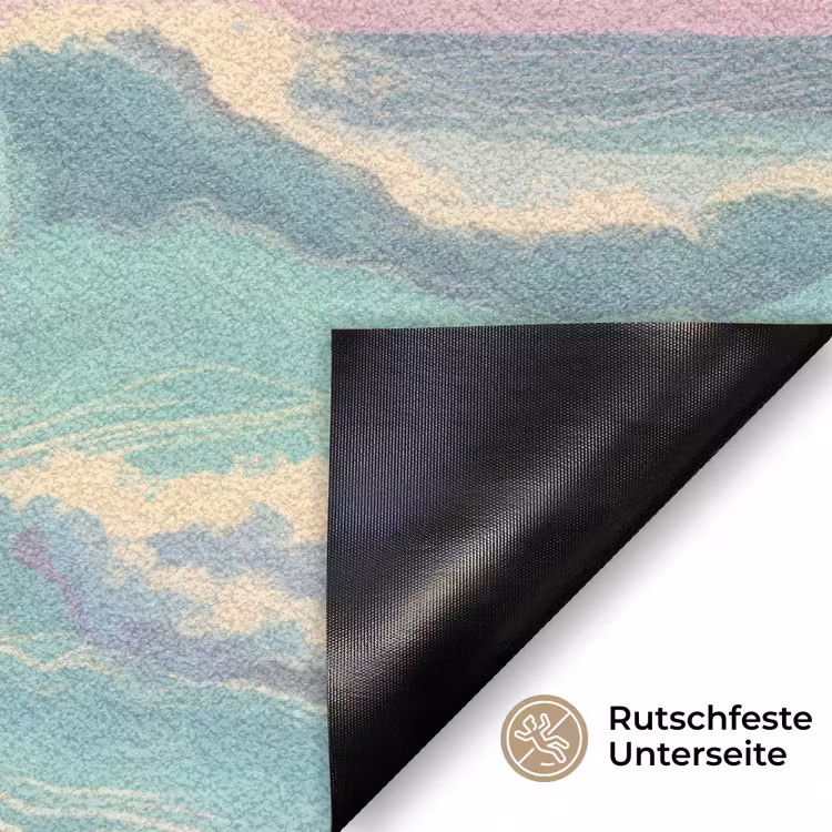 Palmbomen - Golven - Zee Deurmat klein -antislip_DE