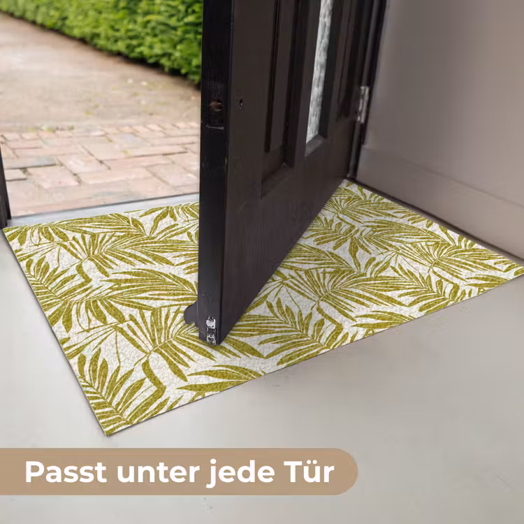 Palmblad - Patroon - Groen Deurmat klein 898 -USP_DE