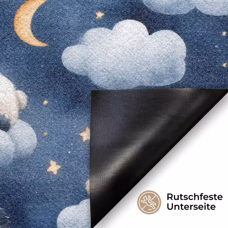 Panda's - Slapen - Blauw Deurmat klein 898 -antislip_DE