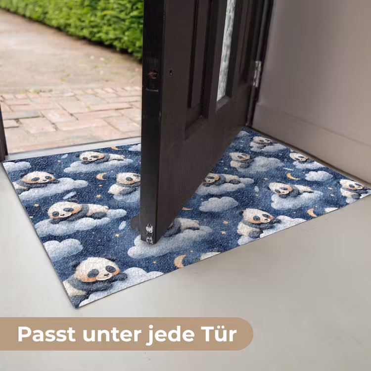 Panda's - Slapen - Blauw Deurmat klein 898 -USP_DE