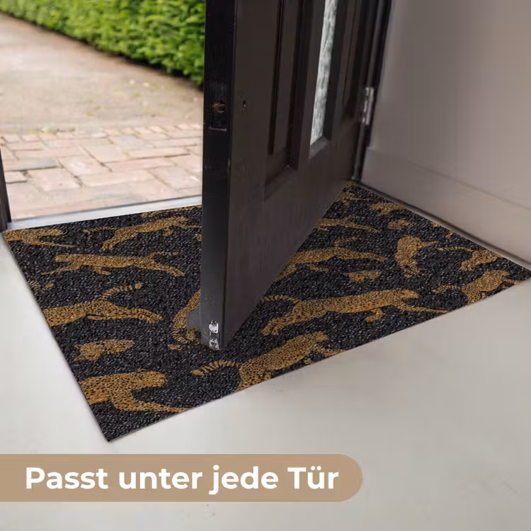 Panters - Patroon - Dieren - Zwart - Bruin Deurmat klein -USP_DE
