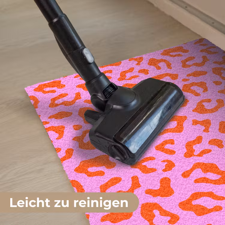 Panter - Rood - Roze Deurmat klein 898 -reinigen_DE
