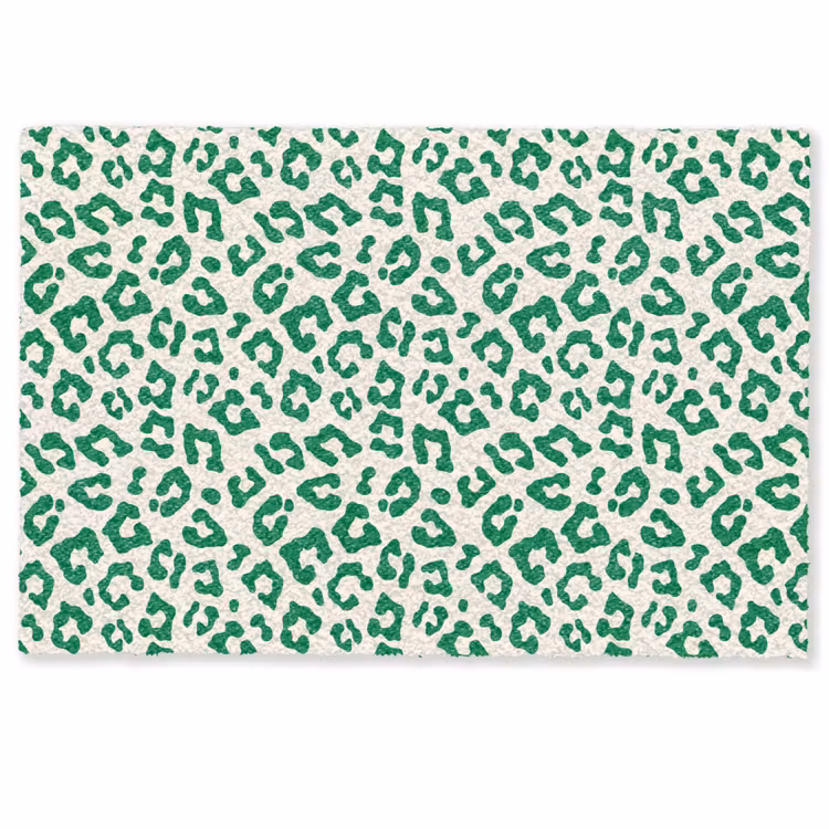 Panterprint - Groen - Beige - Dierenprint Deurmat klein -zkaufland3d