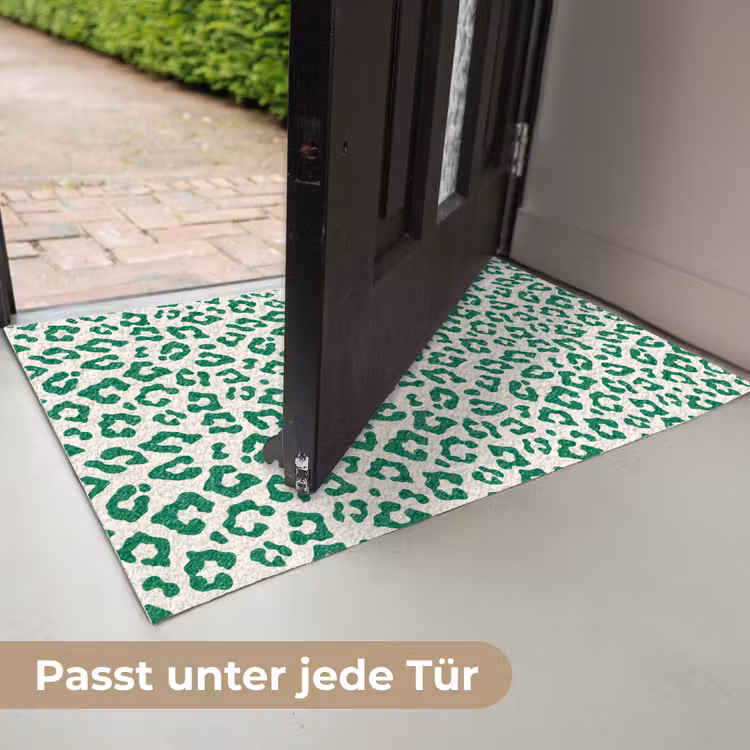 Panterprint - Groen - Beige - Dierenprint Deurmat klein -USP_DE