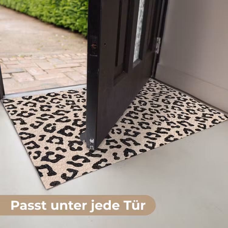 Panterprint - Zwart - Bruin - Dierenprint Deurmat klein -USP_DE