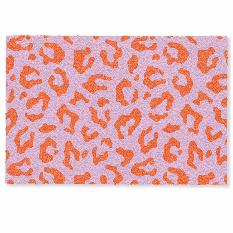 Panterprint - Rood - Paars - Roze - Dierenprint Deurmat klein -zkaufland3d
