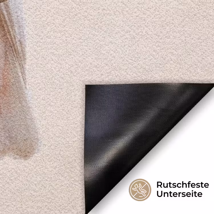 Papagaai - Tak - Roze Deurmat klein -antislip_DE