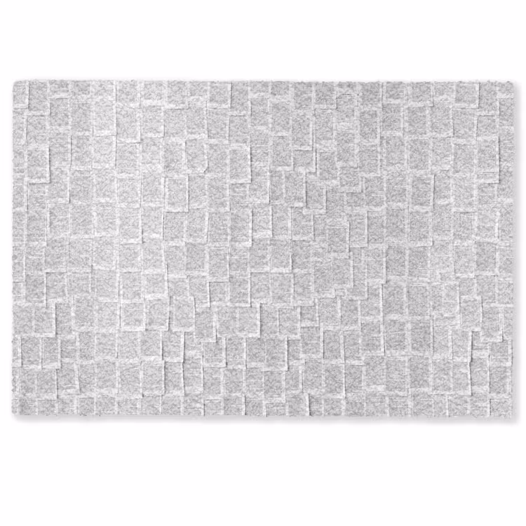 Papier - Overlappend - Textuur - Modern - Wit Deurmat klein -zkaufland3d