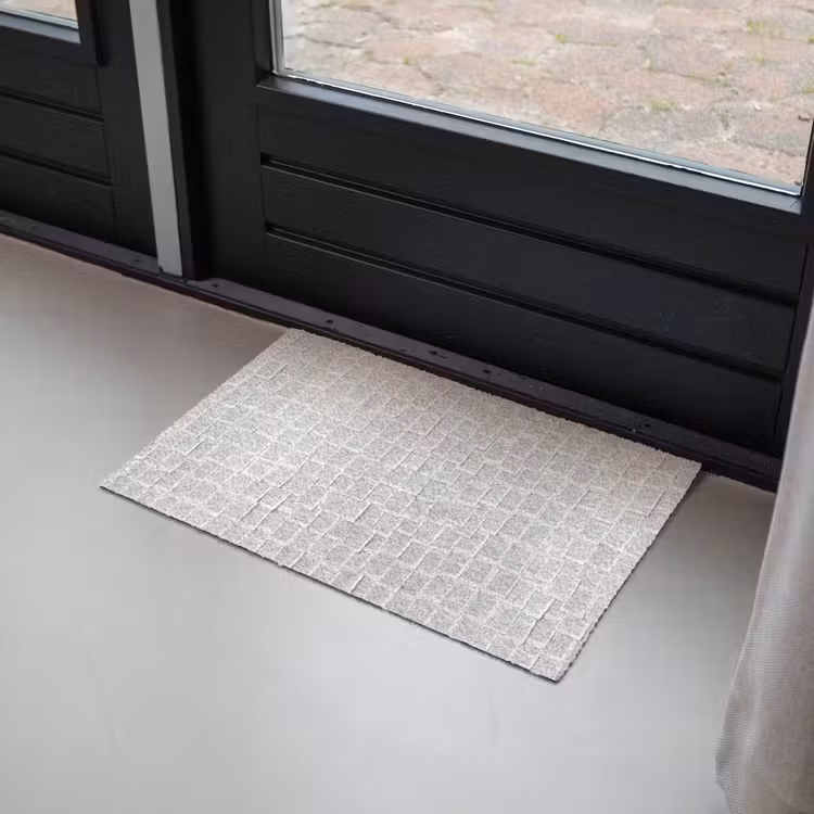 Papier - Overlappend - Textuur - Modern - Wit Deurmat klein -sfeer2