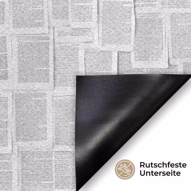 Papier - Overlappend - Textuur - Modern - Wit Deurmat klein -antislip_DE