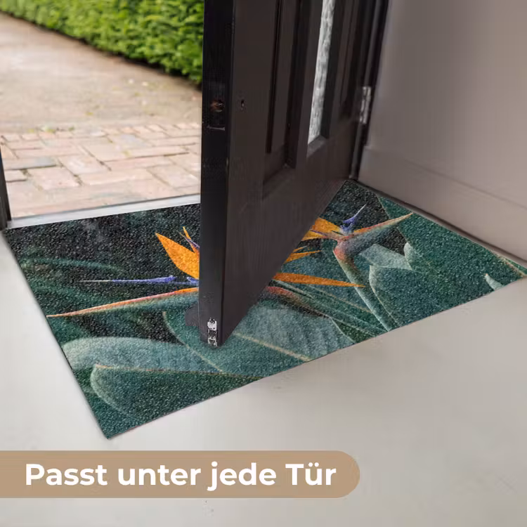 Paradijsvogel - Bloem - Exotisch Deurmat klein -USP_DE