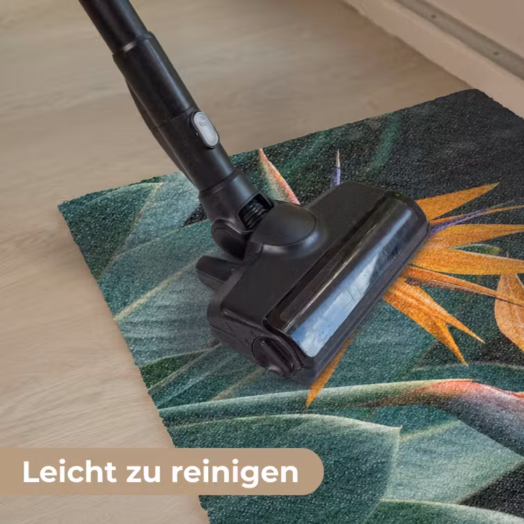 Paradijsvogel - Bloem - Exotisch Deurmat klein -reinigen_DE