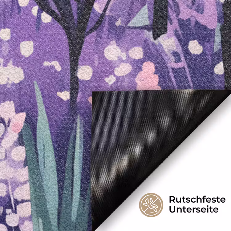 Park - Bomen - Bloemen - Gebouwen Deurmat klein -antislip_DE