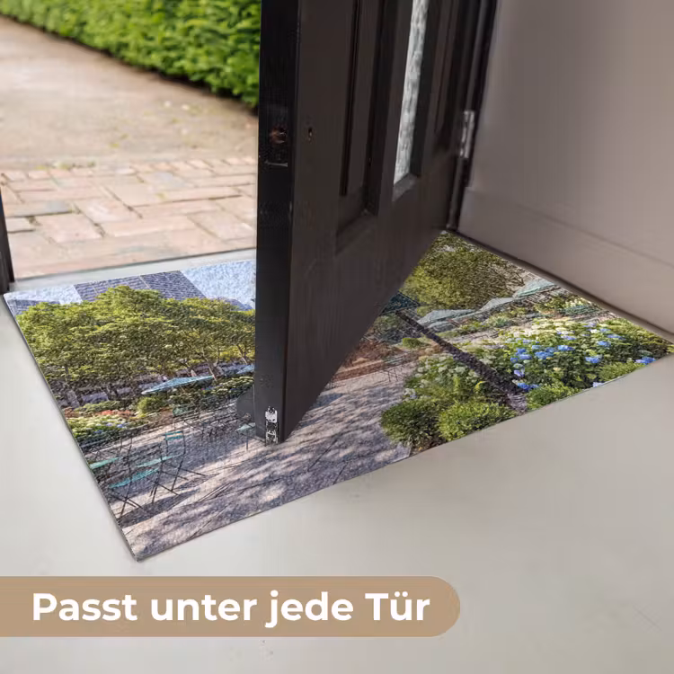 Fußmatte - Park – Springbrunnen – Stadt – Natur - Park - Fontein - Stad - Natuur Deurmat klein