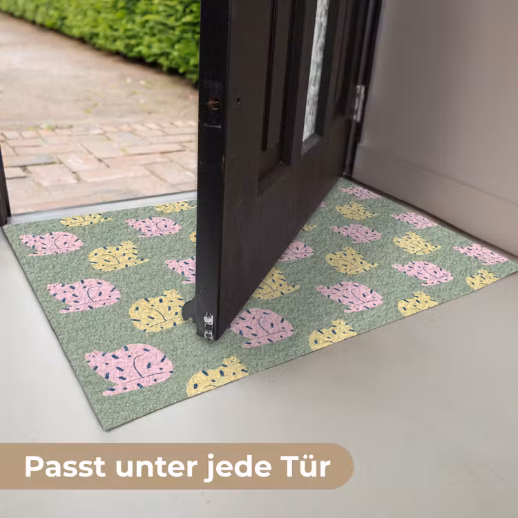 Pastel - Katten - Vlekjes - Groen Deurmat klein 898 -USP_DE