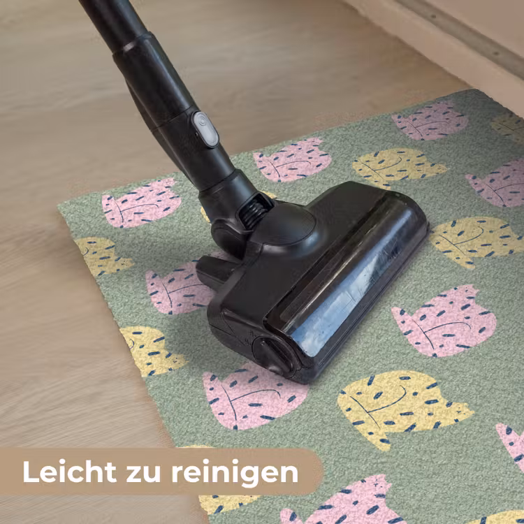 Pastel - Katten - Vlekjes - Groen Deurmat klein 898 -reinigen_DE