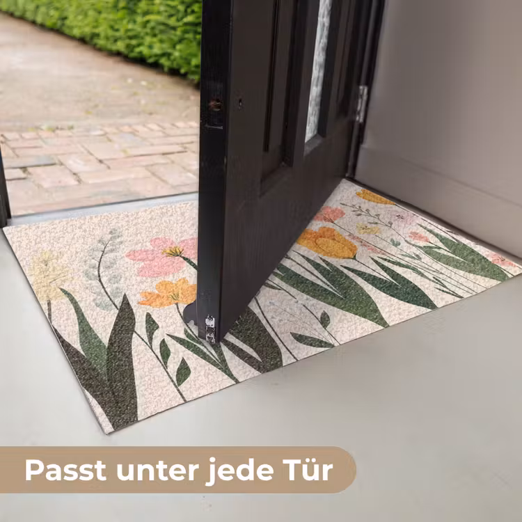 Pasteltinten - Bloemen - Illustratie Deurmat klein -USP_DE