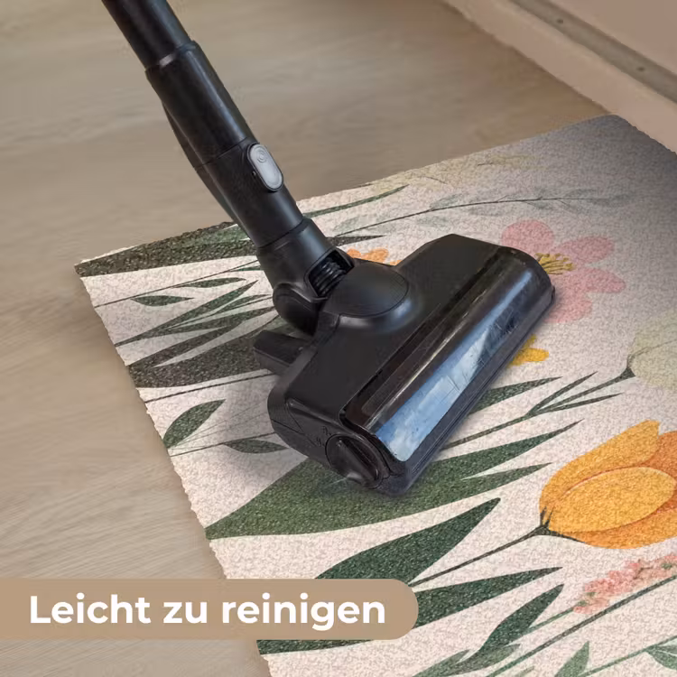 Pasteltinten - Bloemen - Illustratie Deurmat klein -reinigen_DE