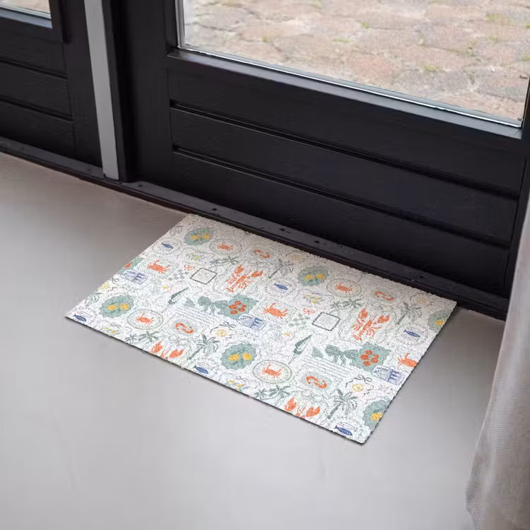 Patroon - Groen - Mediterraans Deurmat klein 898 -sfeer2