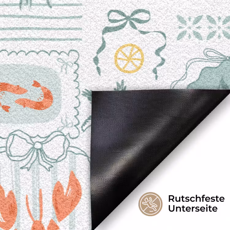 Patroon - Groen - Mediterraans Deurmat klein 898 -antislip_DE