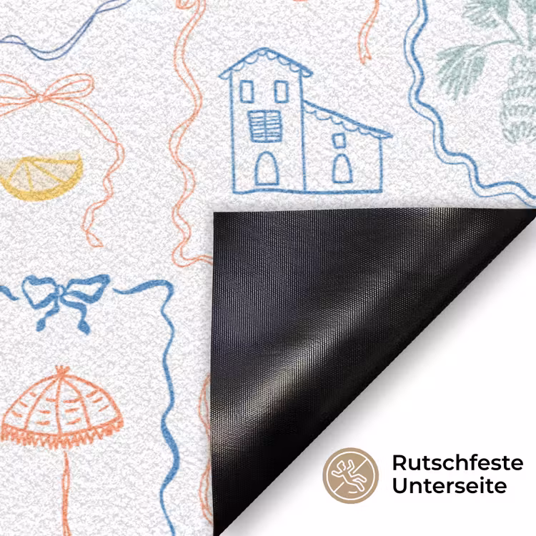 Patroon - Zomer - Illustraties Deurmat klein 898 -antislip_DE
