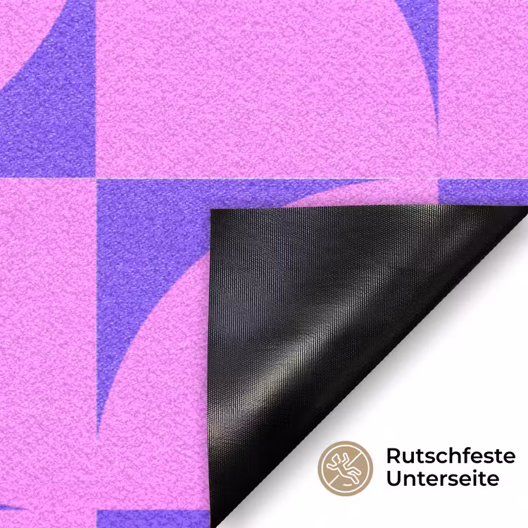 Kwadranten - Paars - Roze - Vierkanten Deurmat klein 898 -antislip_DE