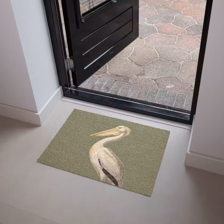 Pelikaan - Wit - Vogel - Klassiek - Natuur Deurmat klein -sfeer5