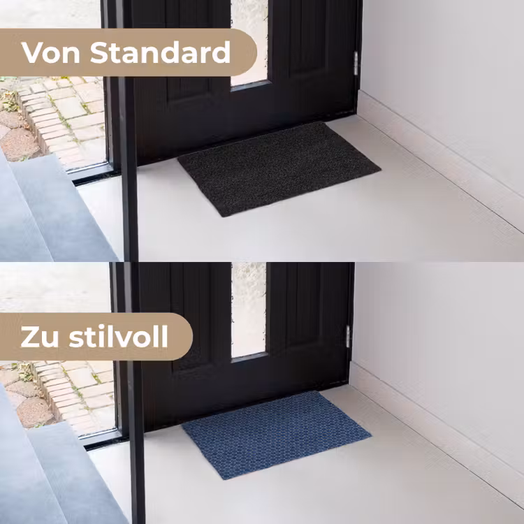 Penny - Mozaïek - Donkerblauw Deurmat klein 898 -voor-na_DE