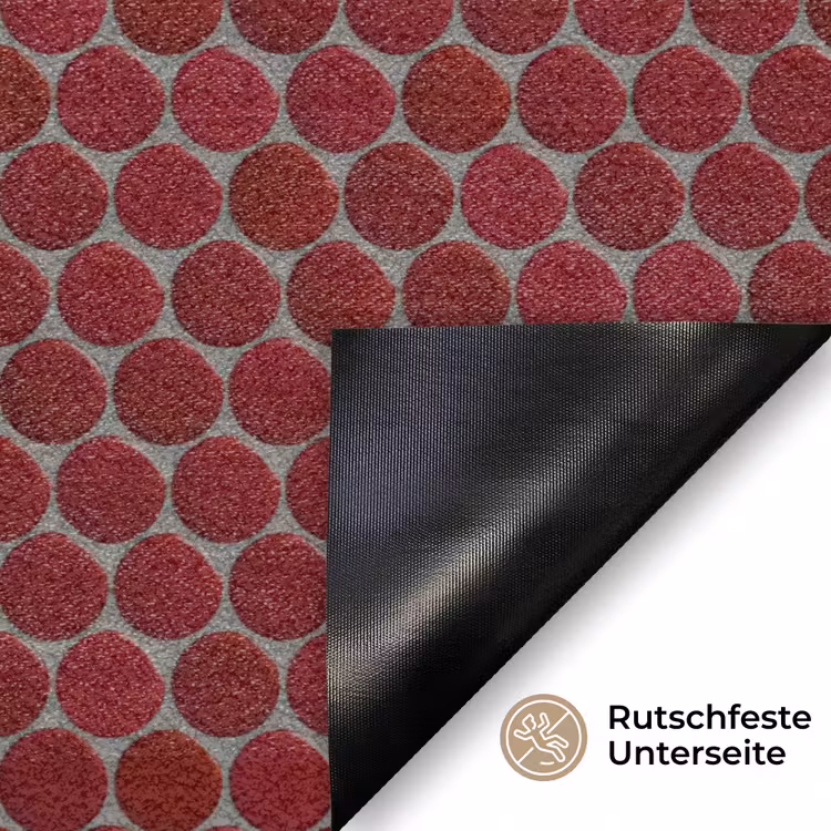 Penny - Mozaïek - Rond - Rood Deurmat klein 898 -antislip_DE