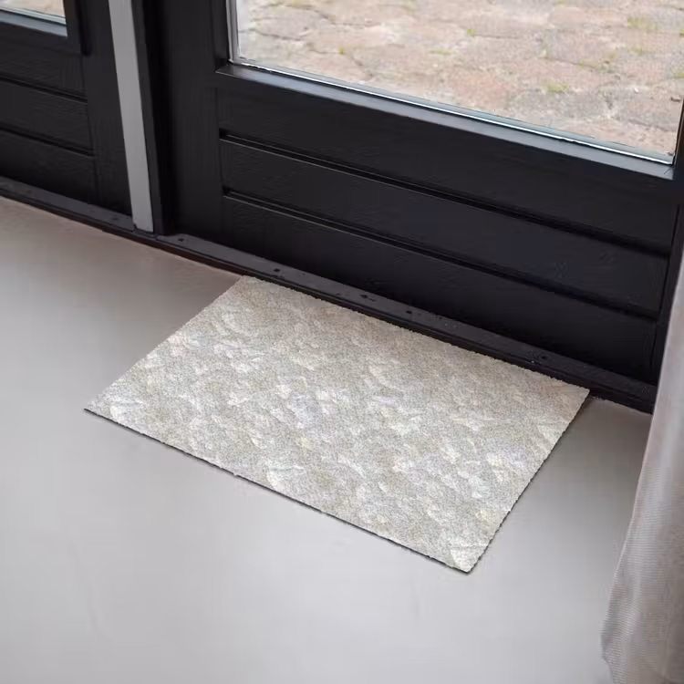 Parelmoerglans - Wit - Schelp Deurmat klein 898 -sfeer2