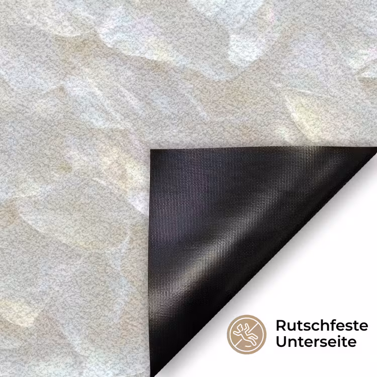 Parelmoerglans - Wit - Schelp Deurmat klein 898 -antislip_DE