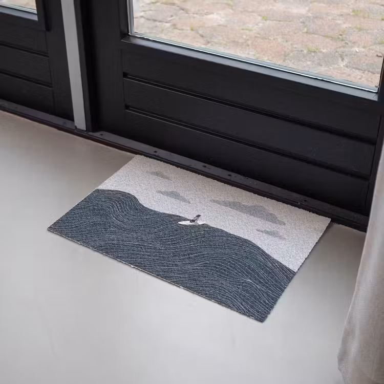 Persoon - Surfen - Oceaan - Natuur - Modern Deurmat klein -sfeer2