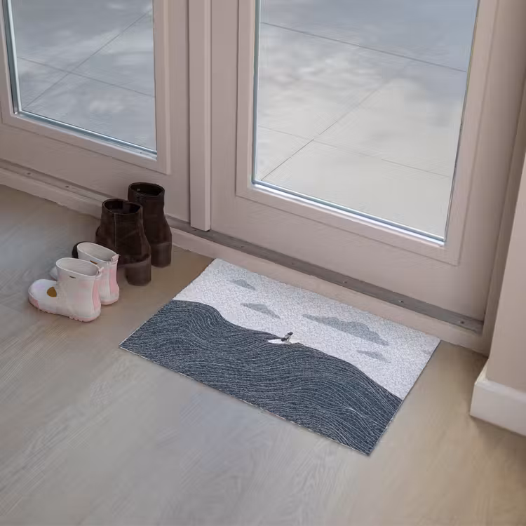 Persoon - Surfen - Oceaan - Natuur - Modern Deurmat klein -sfeer3