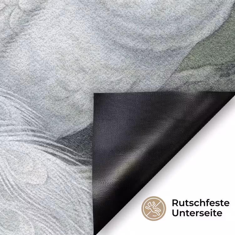 Pauwen - Wit - Natuur - Groen Deurmat klein -antislip_DE